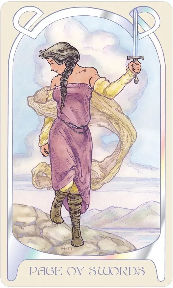 page of swords card