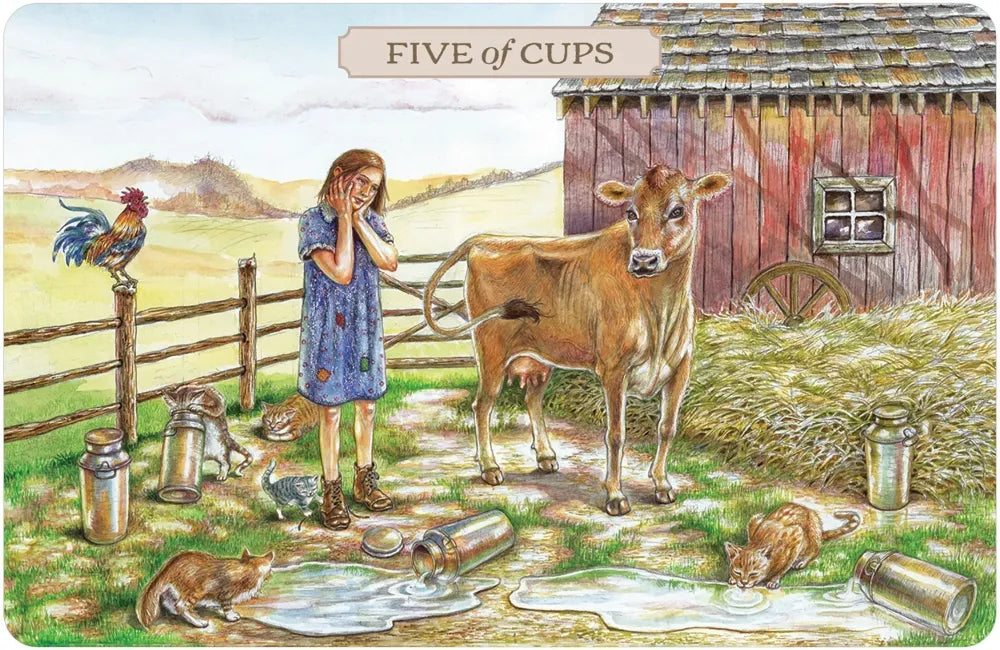 5 of cups card