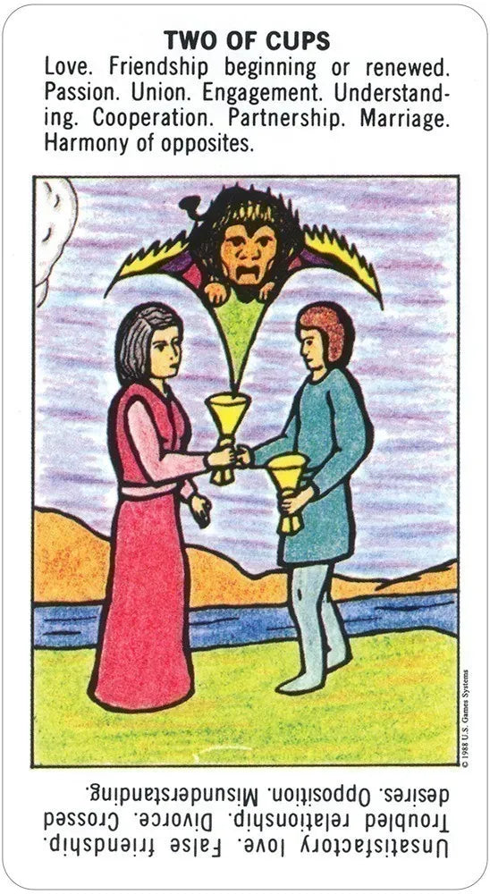2 of cups card