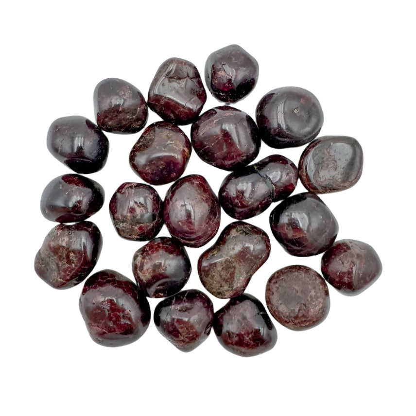 garnet tumbled stone