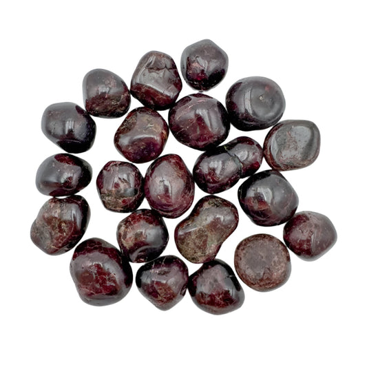 garnet tumbled stone