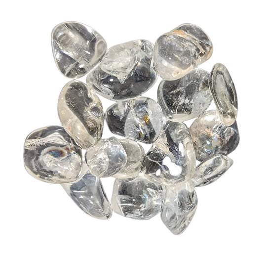 clear quartz tumbled stone