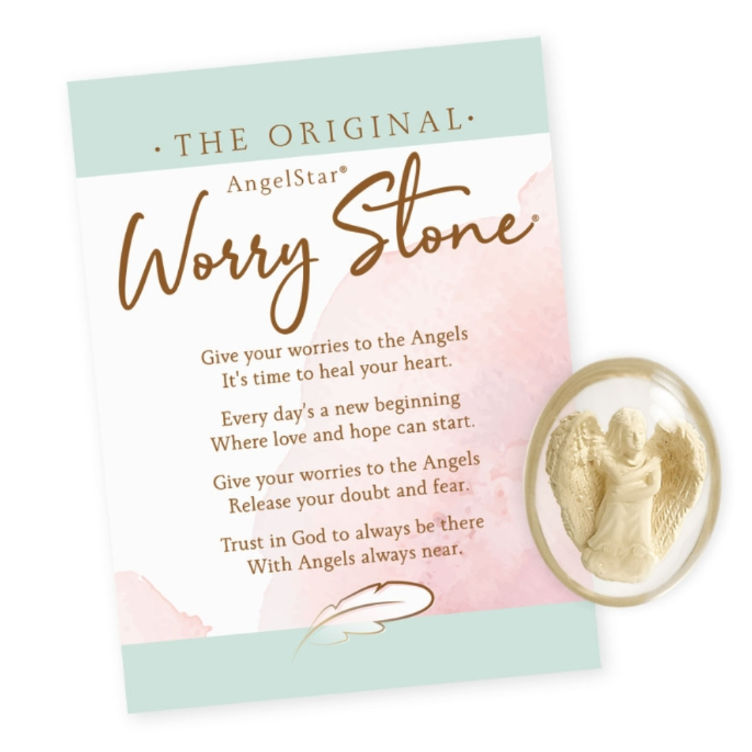 hope angel worry stone