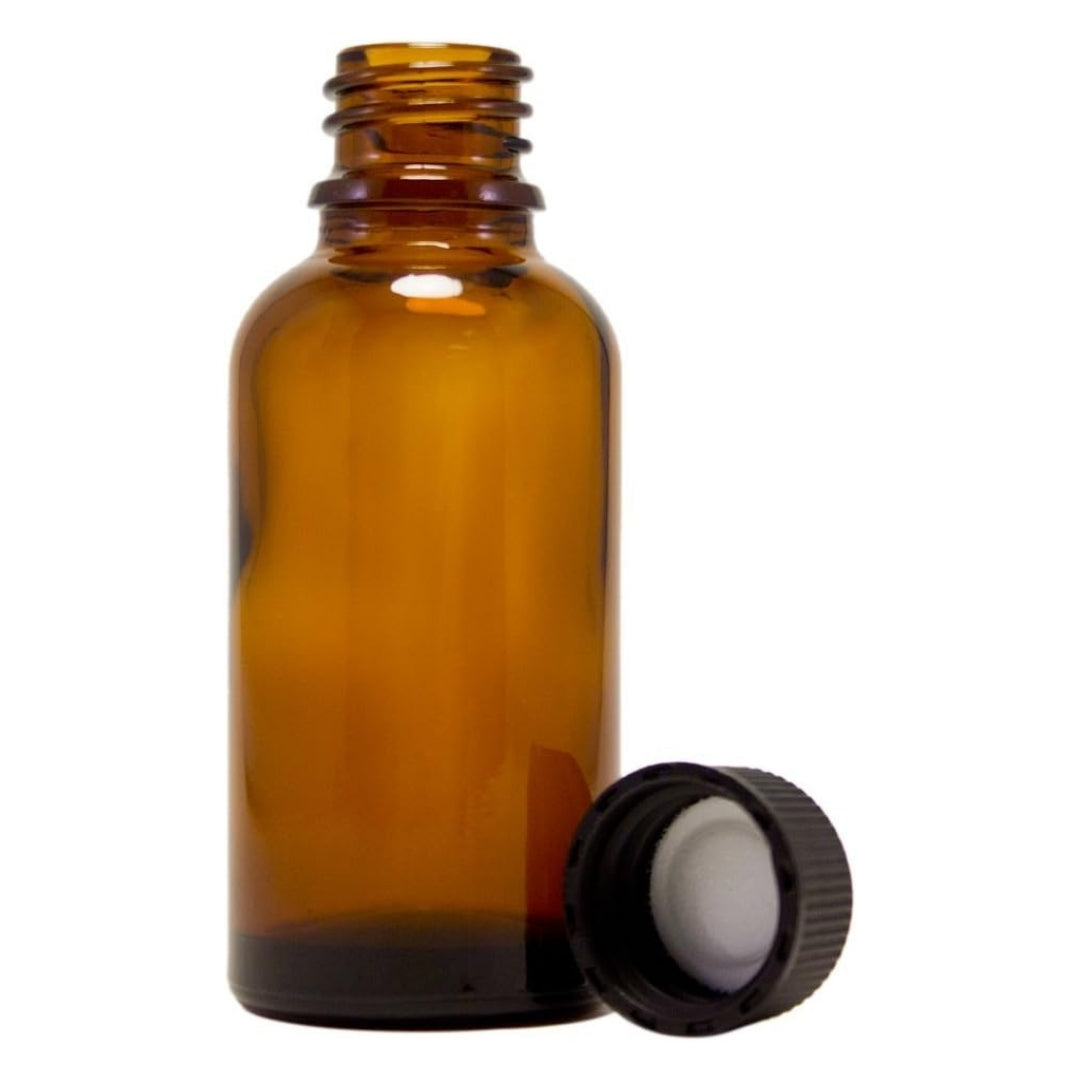 50 ml brown glass bottle with twist cap