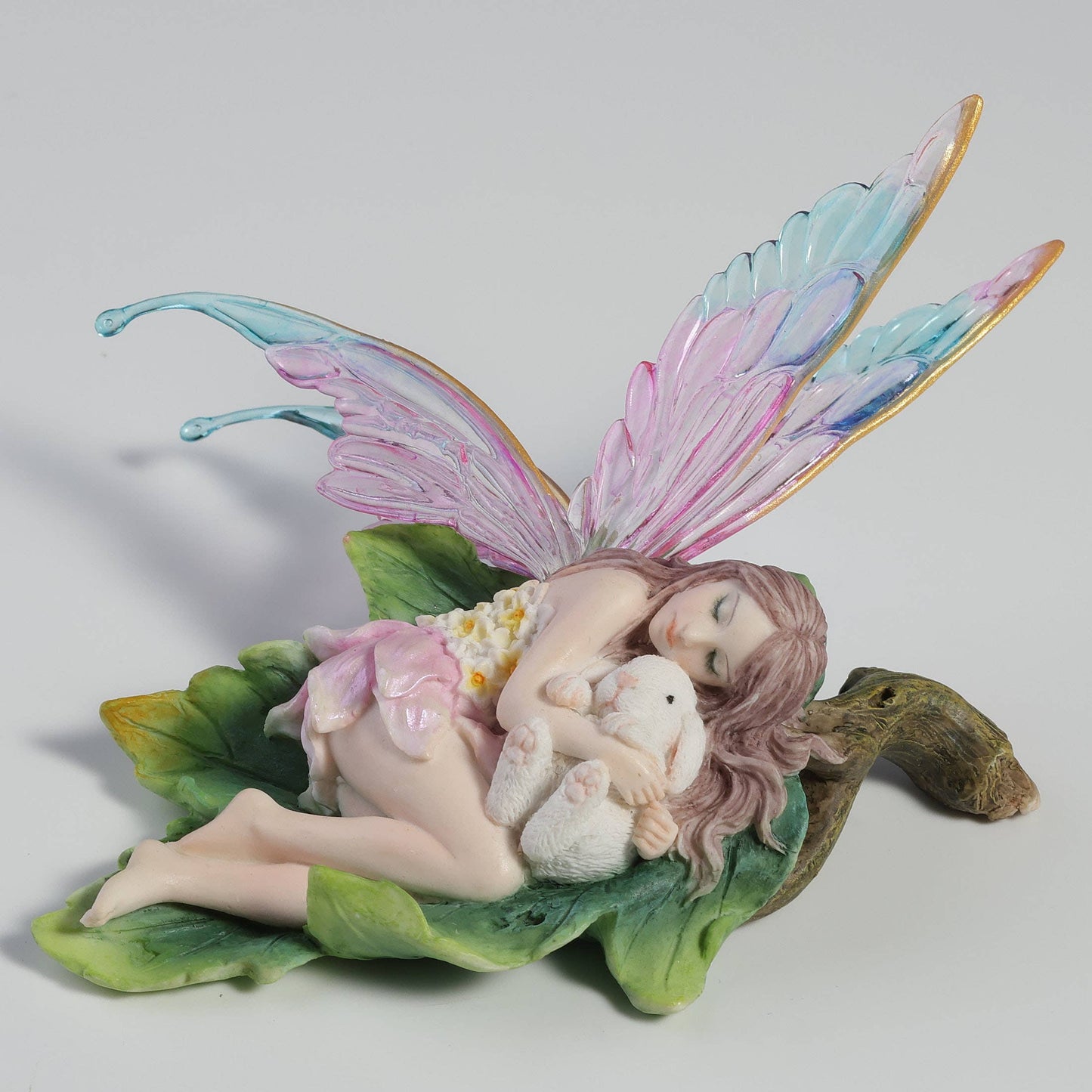 Fairy Cuddling Bunny 3.2"