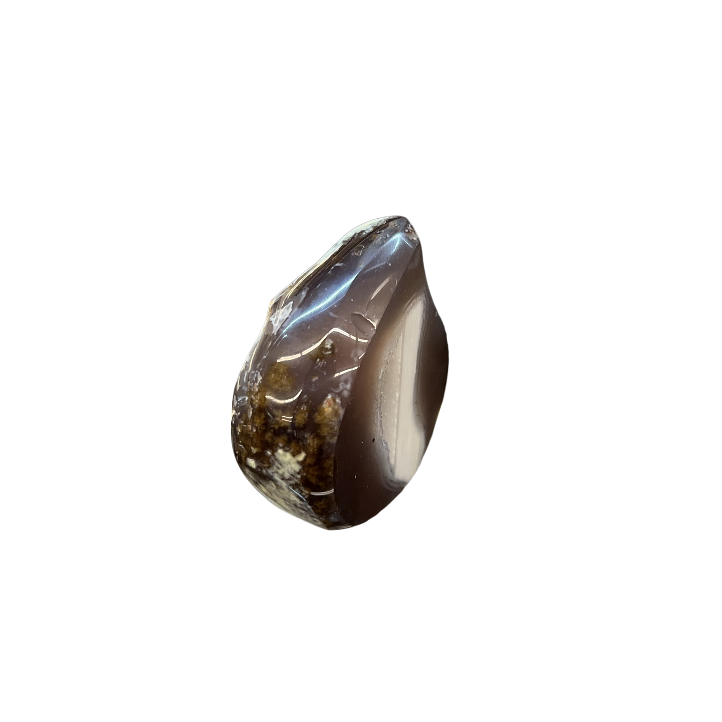 Agate Druzy Flame 2"