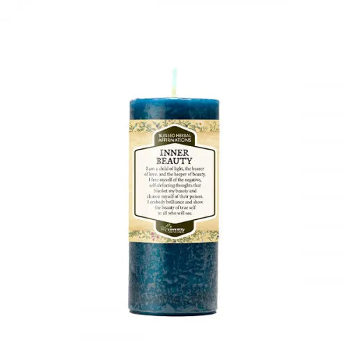 Blessed Herbal Affirmation Candle: Inner Beauty
