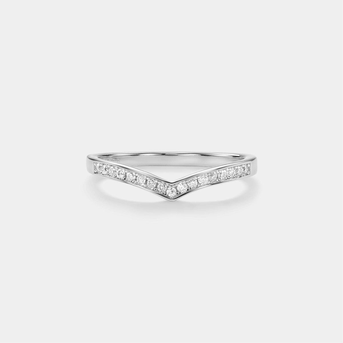 Ring - Moissanite Chevron V