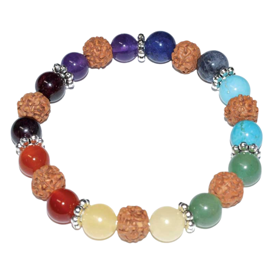 chakra rudraksha bracelet