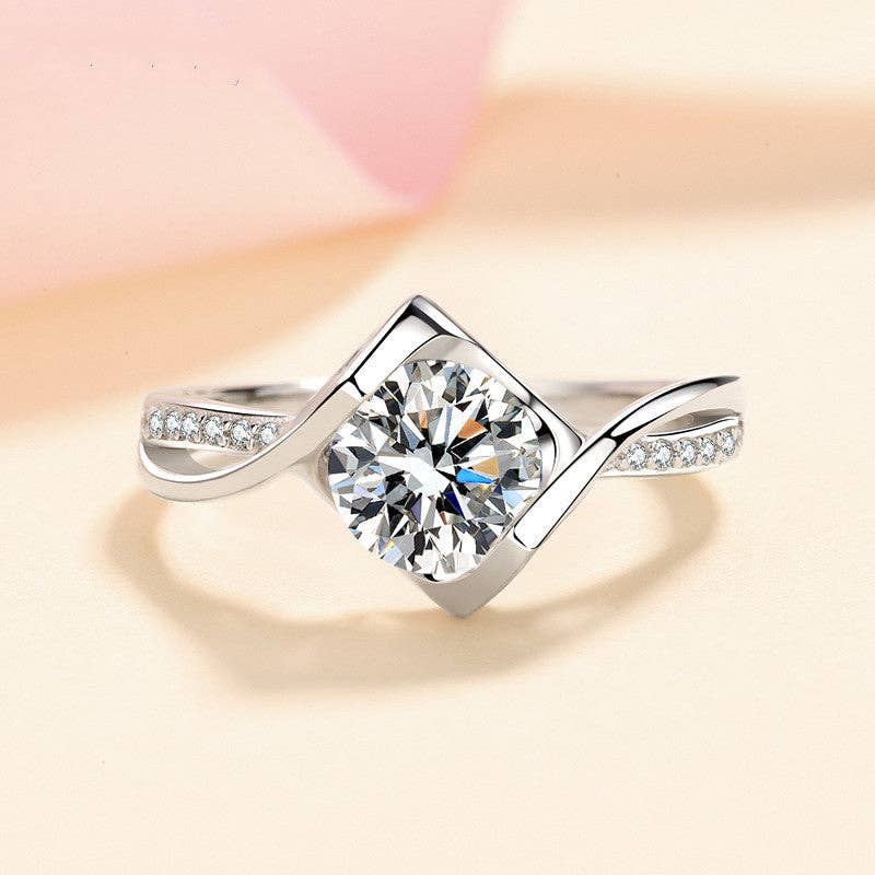 Ring - Moissanite Pave Sterling Silver