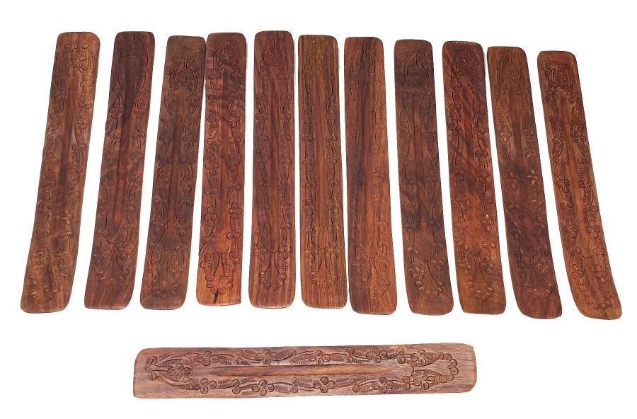 Carved Wooden Incense Sled