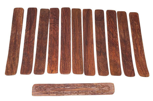 Carved Wooden Incense Sled