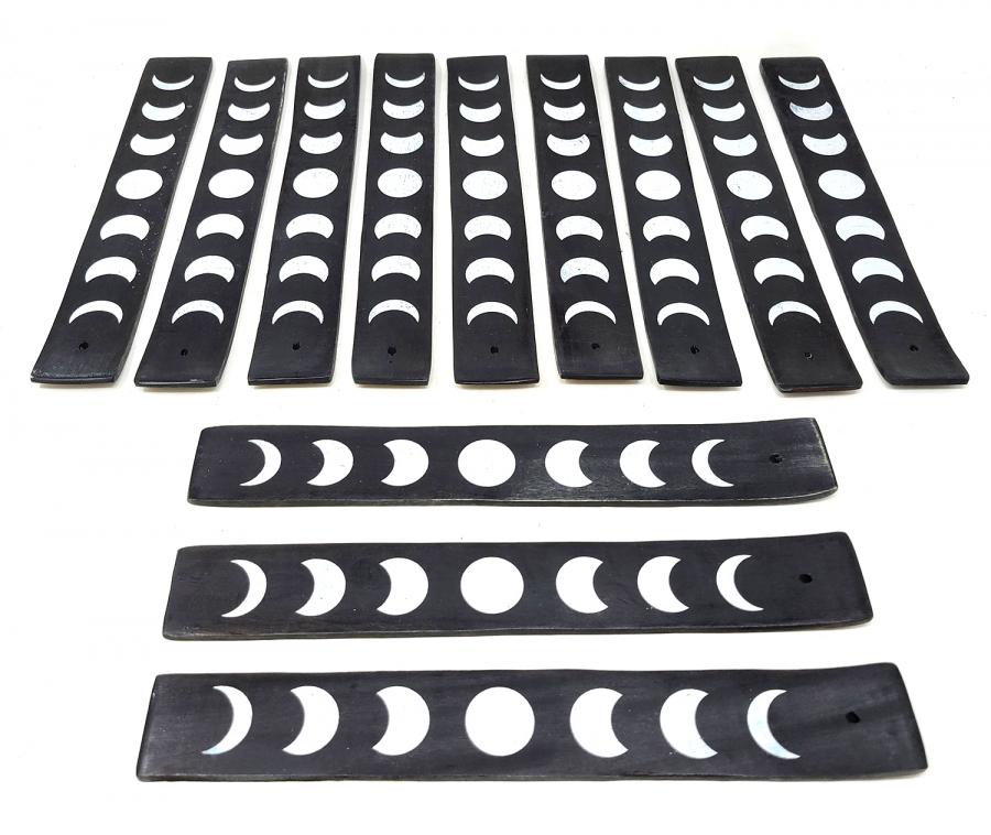 Black Incense Sled w/ Moon Phases Design