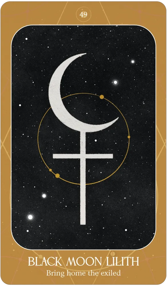 black moon lilith card