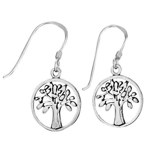 Earrings - Apple Tree Sterling Silver Dangle
