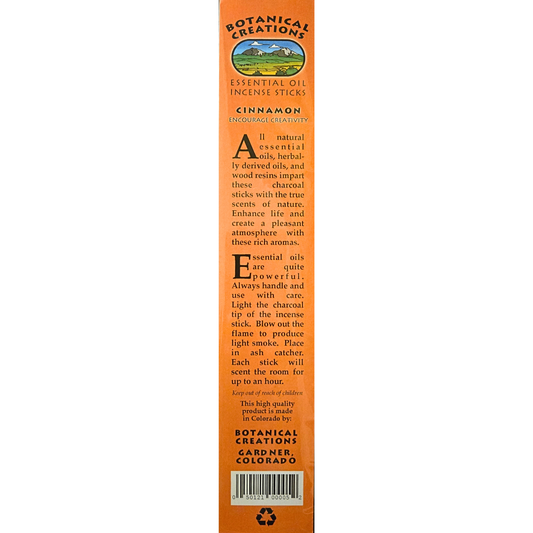 Botanical Creations: Cinnamon Essential Oil Incense