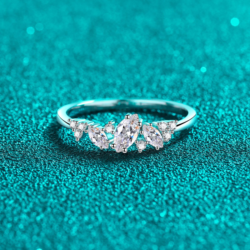 Ring - Marquise Moissanite Sterling Silver