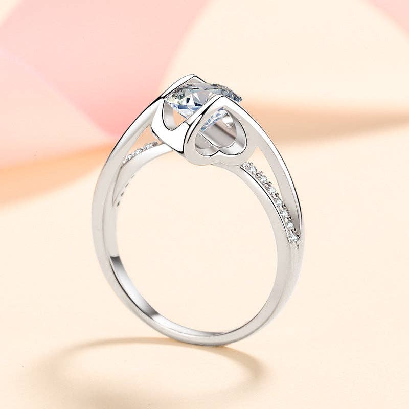 Ring - Moissanite Pave Sterling Silver