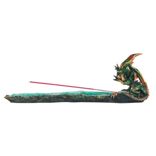 Green Dragon Incense Burner 13"
