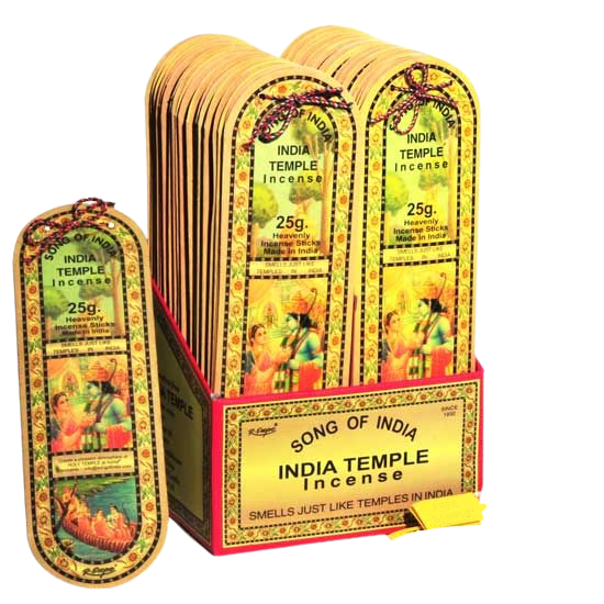 25g packs of India Temple Incense