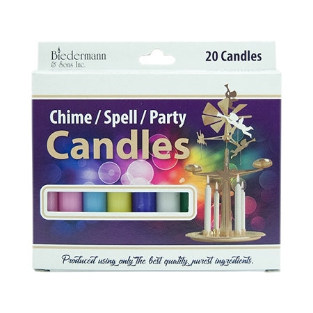 multicolor chime candle box of 20