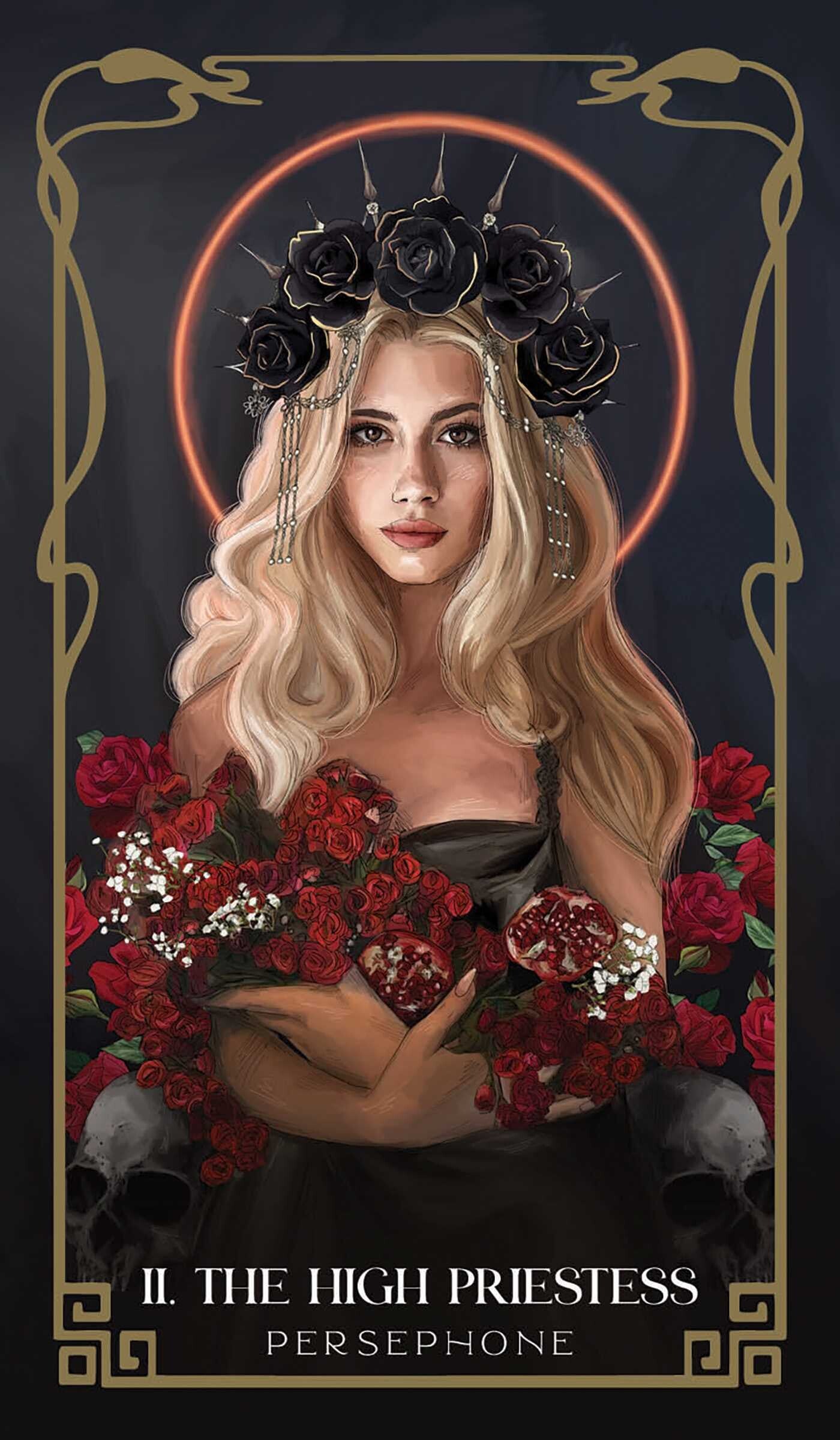 the high priestess card