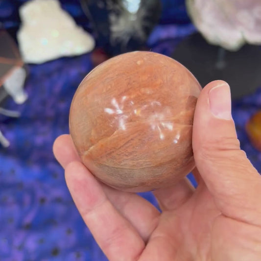 Peach Moonstone Sphere 60-65mm