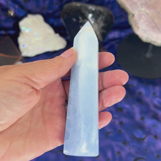 Blue Calcite Tower 4.5"