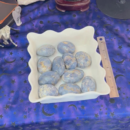 Blue Opal Palm Stone