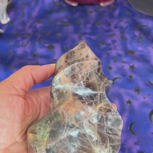 Black Moonstone Flame 5"