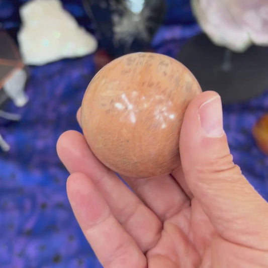 Peach Moonstone Sphere 50mm