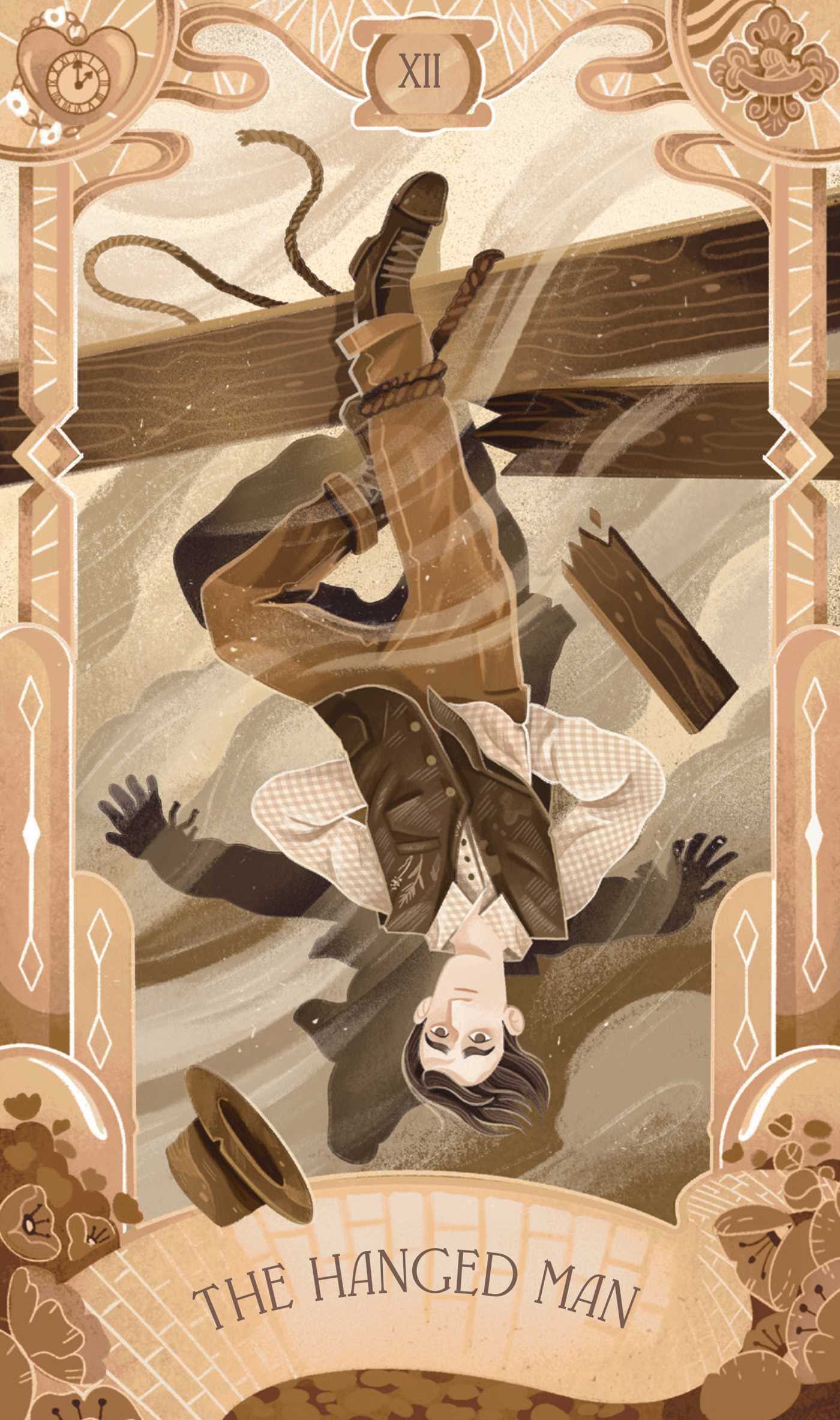 the hanged man card