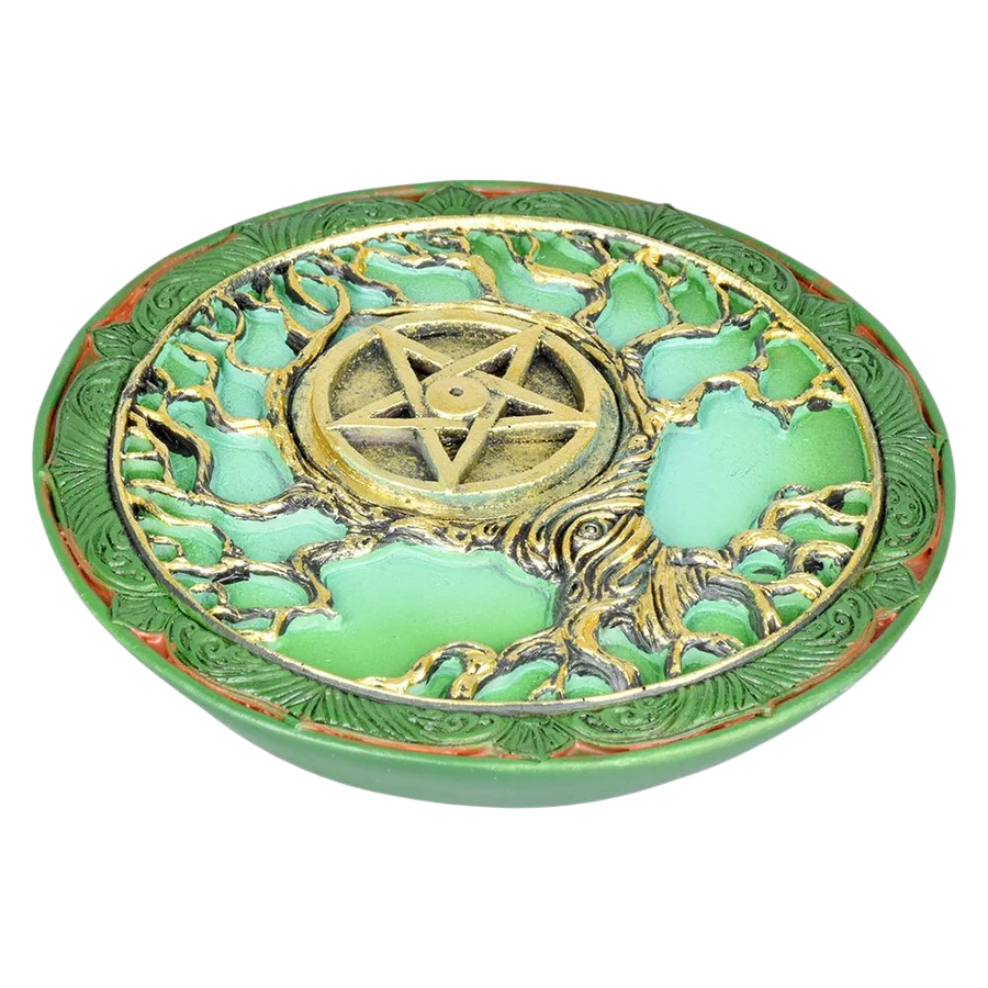 Incense Holder - Tree of Life Pentacle