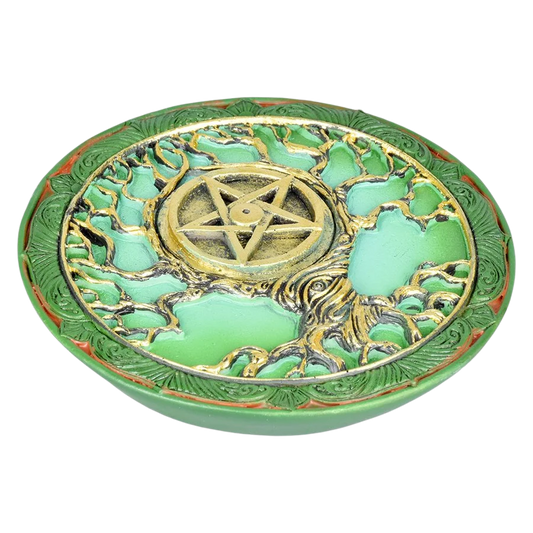 Incense Holder - Tree of Life Pentacle