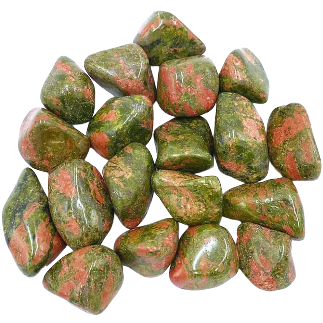 tumbled unakite