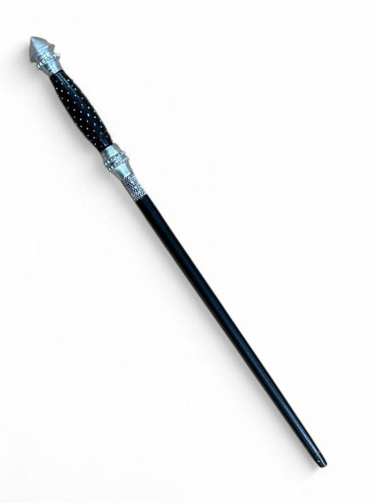 black with silver accents wand 12-15"