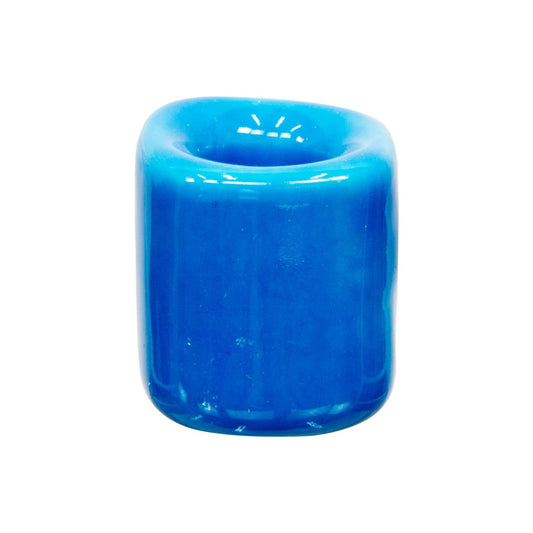 light blue chime candle holder