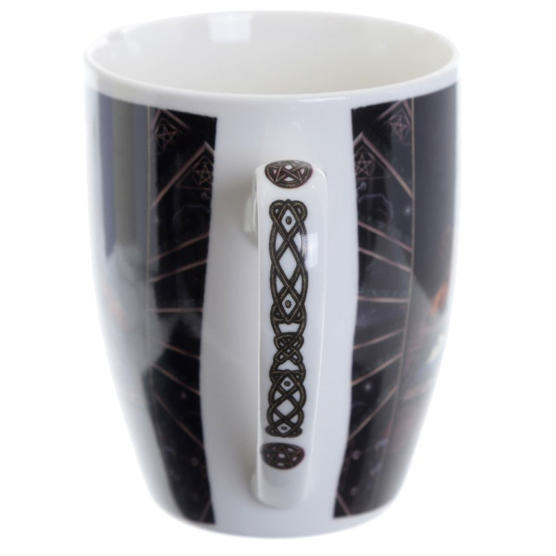 the reader bone china mug handle
