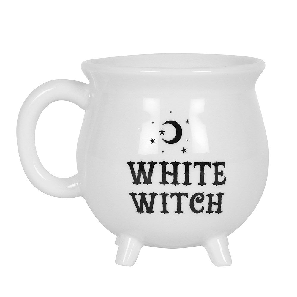 white witch white cauldron mug