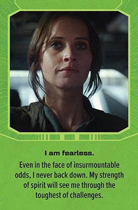 "I am fearless" card