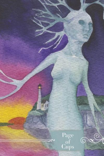 page of cups card