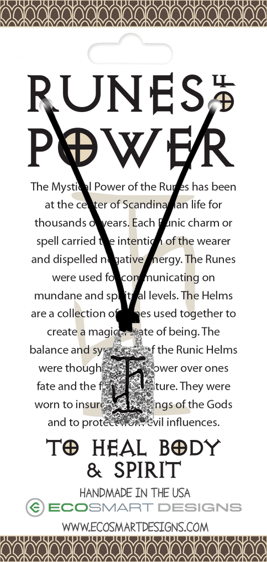 Runes of Power - To Heal Body & Spirit charm on necklace