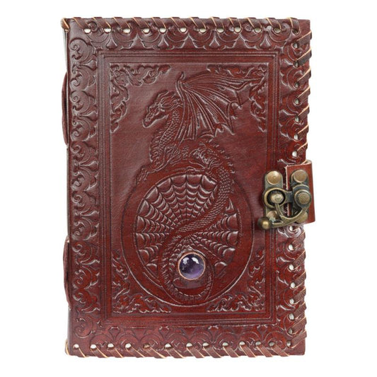 5 x 7" Leather Journal - Dragon