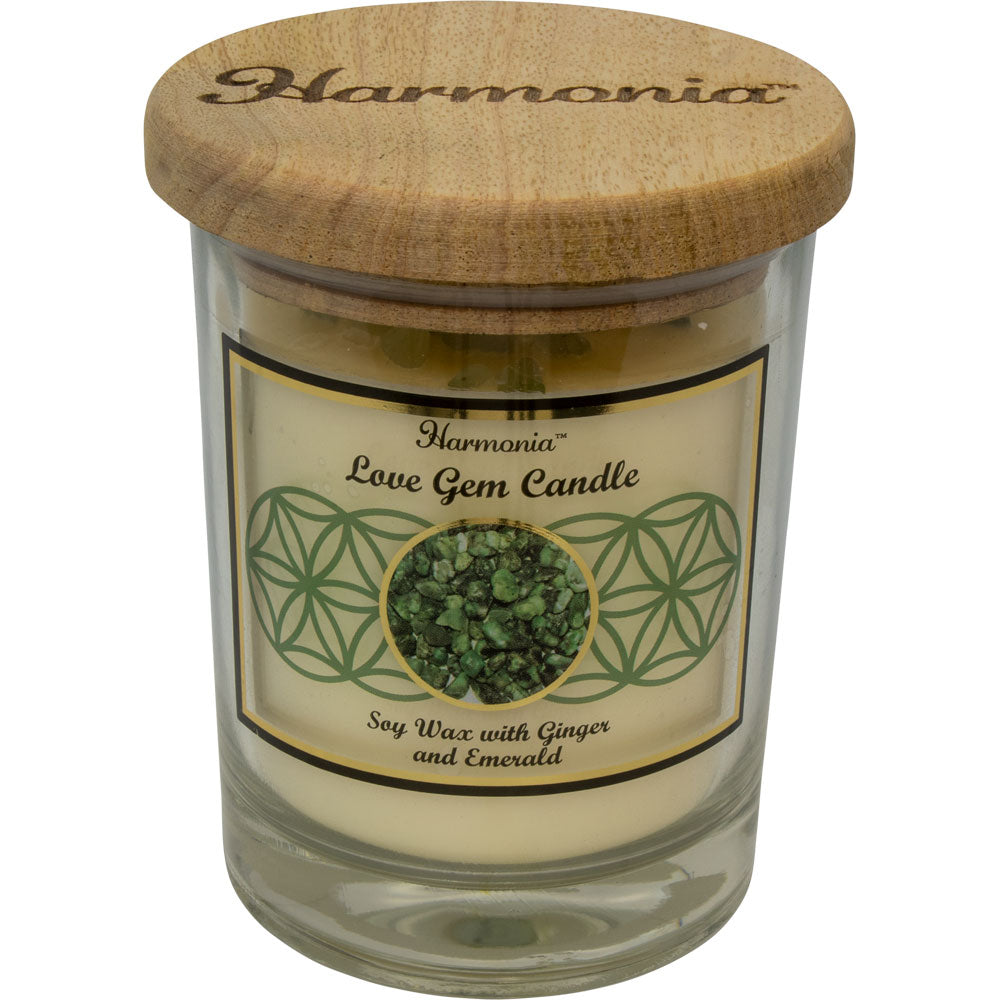 harmonia love emerald candle