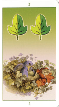 2 of leaves card