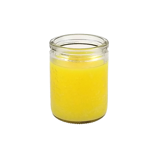50 hour jar candle in yellow