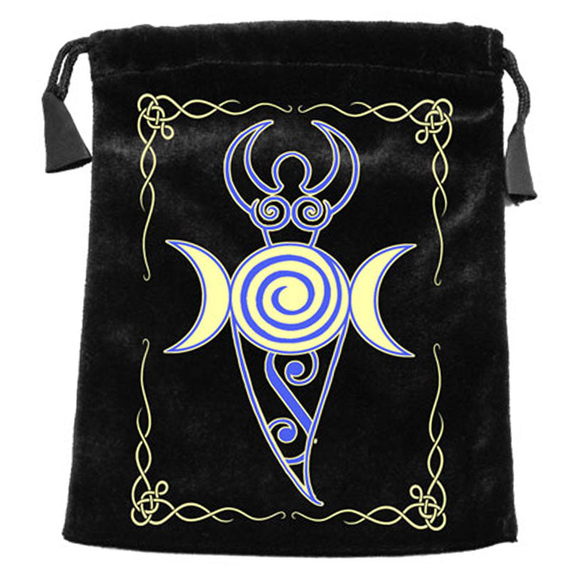 Velvet Tarot Bag (5x7") - Triple Moon Goddess