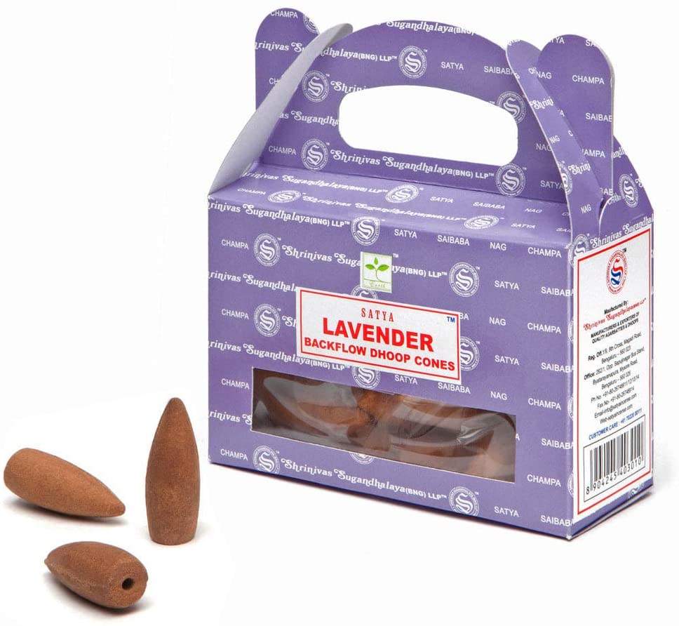 24 pack Satya Lavender Backflow cones