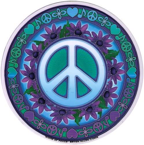 signs of peace window sticker