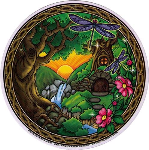 enchanted forest window sticker